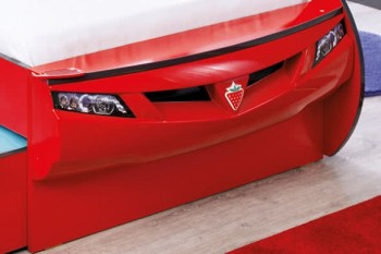 CARBED Кровать-машина Coupe с выдвижной кроватью Red 20.03.1306.00 в Чулыме - chulym.mebel54.com | фото