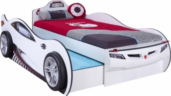 CARBED Кровать-машина Coupe с выдвижной кроватью White 20.03.1310.00 в Чулыме - chulym.mebel54.com | фото