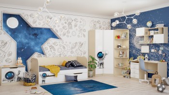 Детская комната Санни (Белый/корпус Клен) в Чулыме - chulym.mebel54.com | фото