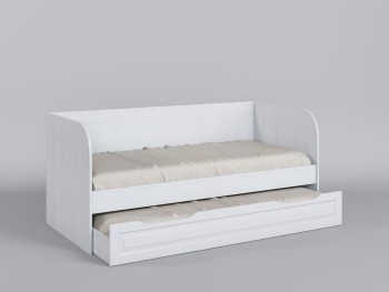 Диван-кровать Классика (Белый/корпус Выбеленное дерево) в Чулыме - chulym.mebel54.com | фото