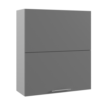 Гарда ВПГПМ 800 шкаф верхний высокий Blum Aventos (Белый Эмалит/корпус Серый) в Чулыме - chulym.mebel54.com | фото