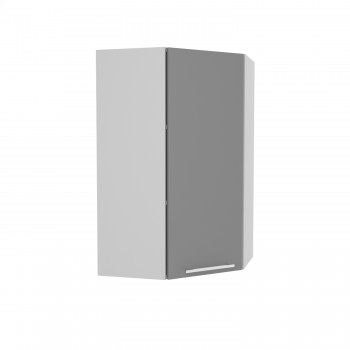 Гарда ВПУ 550 шкаф верхний угловой высокий (Белый Эмалит/корпус Серый) в Чулыме - chulym.mebel54.com | фото
