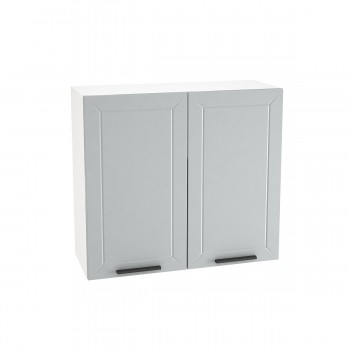 Шкаф верхний 2 двери Глетчер ШВ-800 (Гейнсборо Силк/корпус белый) в Чулыме - chulym.mebel54.com | фото