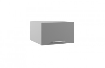 Корато ГПГФ 600 шкаф верхний горизонтальный с фрезеровкой (Кварц черный/корпус Серый) в Чулыме - chulym.mebel54.com | фото