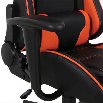 Кресло компьютерное BRABIX GT Racer GM-100 (черный, оранжевый) в Чулыме - chulym.mebel54.com | фото