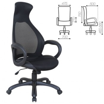 Кресло офисное BRABIX Genesis EX-517 (черное) в Чулыме - chulym.mebel54.com | фото