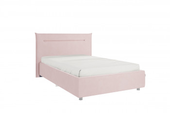 Кровать 1,2 Альба с основанием (Нежно-розовый велюр) в Чулыме - chulym.mebel54.com | фото