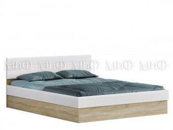 Кровать 1,4 спальня Фортуна (Дуб сонома/белый глянец) в Чулыме - chulym.mebel54.com | фото