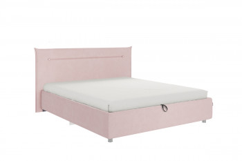Кровать 1,6 Альба (Нежно-розовый велюр/под-мех) в Чулыме - chulym.mebel54.com | фото