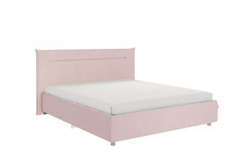 Кровать 1,6 Альба с основанием (Нежно-розовый велюр) в Чулыме - chulym.mebel54.com | фото