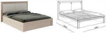 Кровать 1,6 Глэдис (М32) с подъемным механизмом Распродажа в Чулыме - chulym.mebel54.com | фото