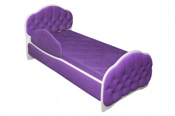 Кровать 160 Гармония 32 Фиолетовый (мягкий бортик) в Чулыме - chulym.mebel54.com | фото