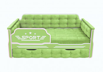 Кровать 170 серии Спорт 1 ящик 81 Фисташка (мягкие боковые накладки) в Чулыме - chulym.mebel54.com | фото