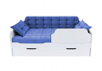 Кровать 170 серии Спорт Лайт 1 ящик 85 Синий (подушки) в Чулыме - chulym.mebel54.com | фото