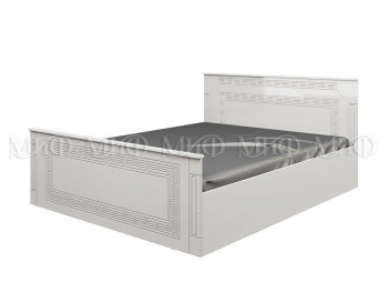 Кровать Афина-1 1,6 м (Белый/Белый глянец) в Чулыме - chulym.mebel54.com | фото