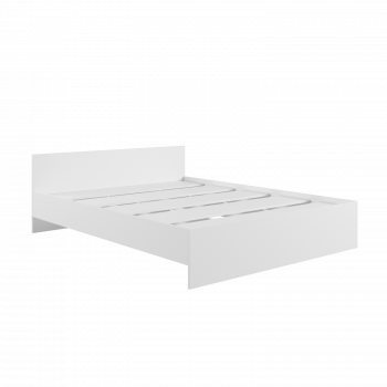 Кровать без ящ. М1400 Мадера Белый в Чулыме - chulym.mebel54.com | фото