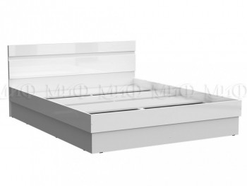 Кровать Челси 1400 (Белый/Белый глянец) в Чулыме - chulym.mebel54.com | фото