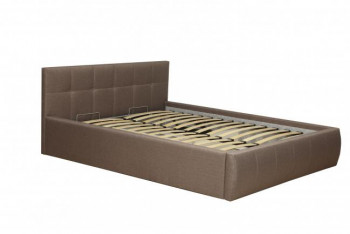 Кровать "Диана" ш. 1400 (Н=1010мм) (жаккард шоколад) в Чулыме - chulym.mebel54.com | фото