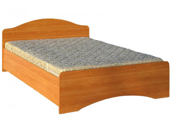Кровать двойная 1600-1 без матраса (круглые спинки) Вишня Оксфорд в Чулыме - chulym.mebel54.com | фото
