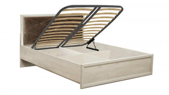 Кровать двуспальная Сохо(бетон пайн белый/под-мех/1644) в Чулыме - chulym.mebel54.com | фото