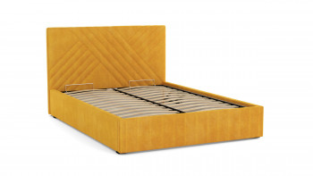 Кровать Гамма ш. 1400 (без основания для хранения) (велюр тенерифе куркума) в Чулыме - chulym.mebel54.com | фото