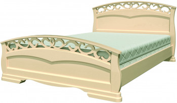 Кровать Грация-1 из массива сосны 1400*2000 Орех в Чулыме - chulym.mebel54.com | фото