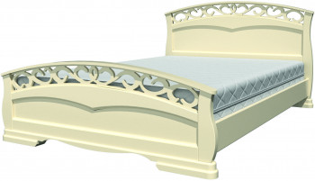 Кровать Грация-1 из массива сосны 1400*2000 Орех в Чулыме - chulym.mebel54.com | фото
