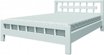 Кровать Натали-5 из массива сосны 900*2000 Белый античный в Чулыме - chulym.mebel54.com | фото