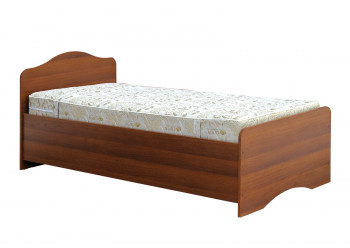 Кровать одинарная 900-1 без матраса (круглые спинки) Орех Таволато в Чулыме - chulym.mebel54.com | фото