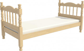 Кровать одинарная Аленка из массива сосны 800*1890 Сосна в Чулыме - chulym.mebel54.com | фото
