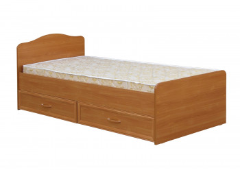 Кровать одинарная с ящиками 800-1 без матраса (круглые спинки) Вишня Оксфорд в Чулыме - chulym.mebel54.com | фото