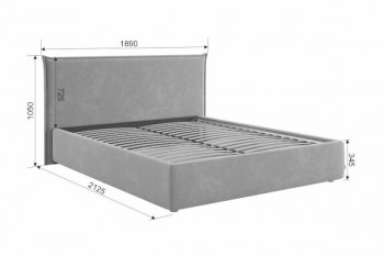 Кровать с подъемным механизмом Лада 160х200 см (графит (велюр)) в Чулыме - chulym.mebel54.com | фото
