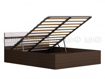 Кровать с подъемным механизмом Нэнси 1,4м (Венге/белый глянец) в Чулыме - chulym.mebel54.com | фото