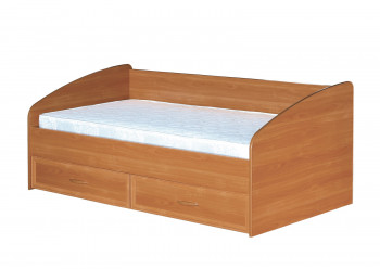 Кровать с ящиками с задней спинкой 900-1 без матраса Вишня Оксфорд в Чулыме - chulym.mebel54.com | фото