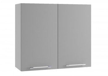 Квадро П 800 шкаф верхний (Белый софт/корпус Серый) в Чулыме - chulym.mebel54.com | фото