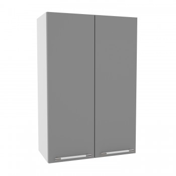 Квадро ВП 600 шкаф верхний высокий (Белый софт/корпус Серый) в Чулыме - chulym.mebel54.com | фото