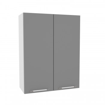 Квадро ВП 700 шкаф верхний высокий (Белый софт/корпус Серый) в Чулыме - chulym.mebel54.com | фото