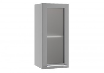 Лофт ПС 300 шкаф верхний со стеклом (Дуб бурый/корпус Серый) в Чулыме - chulym.mebel54.com | фото