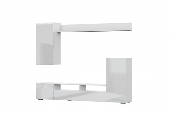 Мебель для гостиной МГС 4 (Белый/Белый глянец) в Чулыме - chulym.mebel54.com | фото