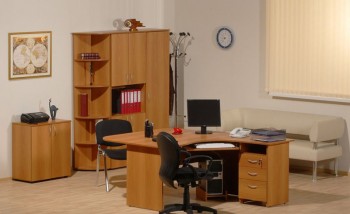 Мебель для персонала Рубин 42 Светлый миланский орех в Чулыме - chulym.mebel54.com | фото
