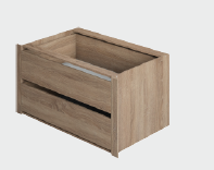 Модуль с ящиками для 2-х дверного шкафа Локер 388/776/471 Дуб Сонома в Чулыме - chulym.mebel54.com | фото