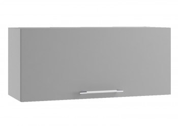 Монца ПГ 800 Шкаф верхний горизонтальный (Мрамор Арктик/корпус Серый) в Чулыме - chulym.mebel54.com | фото