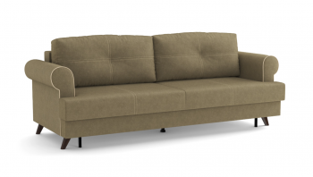 Оливер / диван - кровать 3-х местн. (еврокнижка) (велюр велутто коричневый 23 в Чулыме - chulym.mebel54.com | фото