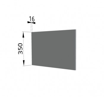 Панель торцевая (для шкафа горизонтального глубокого) ГПГ Гарда, Империя, Ройс (Серый Эмалит) в Чулыме - chulym.mebel54.com | фото