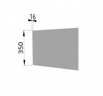 Панель торцевая (для шкафа горизонтального глубокого) ГПГ Капля (Белый) в Чулыме - chulym.mebel54.com | фото