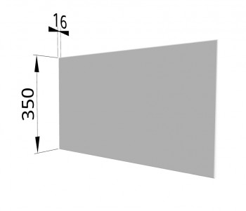 Панель торцевая (для шкафа горизонтального глубокого) ГПГ Ройс (Белый софт) в Чулыме - chulym.mebel54.com | фото
