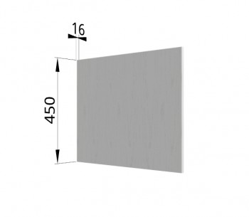 Панель торцевая (для шкафа горизонтального глубокого высокого) ГВПГ Капри (Липа белый) в Чулыме - chulym.mebel54.com | фото