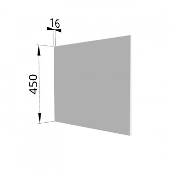 Панель торцевая (для шкафа горизонтального глубокого высокого) ГВПГ Ройс (Белый софт) в Чулыме - chulym.mebel54.com | фото