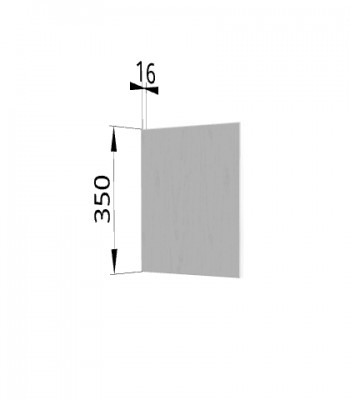 Панель торцевая (для шкафа горизонтального) ПГ Капри (Липа белый) в Чулыме - chulym.mebel54.com | фото