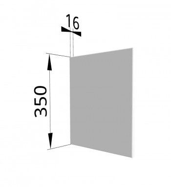 Панель торцевая (для шкафа горизонтального) ПГ Ройс (Белый софт) в Чулыме - chulym.mebel54.com | фото